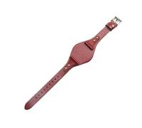 Cong Yi First Layer Strap Compatible With Fossil ES4113 ES3625 ES3616 ES3838 ES4114 18mm Genuine Leather Watchband(Red,18mm Gold-K1)