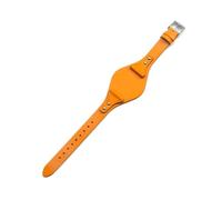 Cong Yi First Layer Strap Compatible With Fossil ES4113 ES3625 ES3616 ES3838 ES4114 18mm Genuine Leather Watchband(Yellow,18mm Silver-K1)