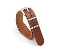Cong Yi Genuine Leather Watch Strap 18mm 20mm 22mm 24mm Watch Band Burst Crack Men Wristband Bracelet Replacement Watch Accessories(Brown,20mm)