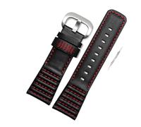 Cong Yi Leather Watchband Compatible With 7 Fridays Sf-m2 / 1 Sf-p1 P2 P3C Series Watch Chain Accessories 28mm Black Wristband Man's Watch Strap(Red silver)