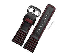 Cong Yi Leather Watchband Compatible With 7 Fridays Sf-m2 / 1 Sf-p1 P2 P3C Series Watch Chain Accessories 28mm Black Wristband Man's Watch Strap(Red black)