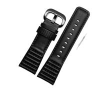 Cong Yi Leather Watchband Compatible With 7 Fridays Sf-m2 / 1 Sf-p1 P2 P3C Series Watch Chain Accessories 28mm Black Wristband Man's Watch Strap(Black black)