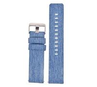 Cong Yi Nylon Watch Band 18mm 20mm 22mm 24mm Quick Release Canvas Straps Watchbands Sports Black Blue(Blue-S,24mm)