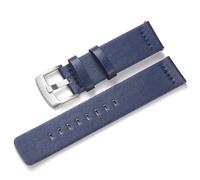 Cong Yi Oil Leather Watchband Quick Release Watch Band Wrist Strap 18mm 20mm 22mm 24mm With Black Silver Stainless Steel Buckle(Blue-s,20mm)