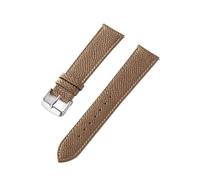 Cong Yi Palm Printed Leather Strap Genuine Cowhide Watch Strap Handmade Blue Yellow Brown Brown Mens Ladies Watch Bracelet(Brown yellow,14mm)
