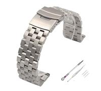 Cong Yi Premium Full Solid Stainless Steel Watch Band Men Straps Wristband Bracelet 18mm 20mm 22mm 24mm 26mm With Tools(Silver-Screw,20mm)