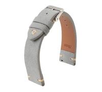 Cong Yi Quick Release Suede Leather Watch Strap Vintage Classic Watchbands 18mm 19mm 20mm 21mm 22mm 24mm Band(Grey,20mm)