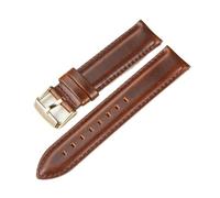 Cong Yi Retro Handmade Genuine Leather Watch Band 18mm 20mm 22mm Quick Release Straps Watchbands Belt With Solid Buckle(Brown(gold),20mm)