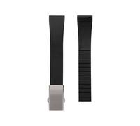 Cong Yi Rubber Strap 18 19 20 21 22 Mm Quick release Adjustable Universal Strap Compatible With Men And Women(Black-Buckle,19mm)