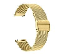 Cong Yi Stainless Steel Straps Compatible With Garmin Forerunner 55 245 645M Smart Watch Band Metal Bracelet Belts Compatible With Approach S40 S12 S42 Correa(Style 2 Gold,For Vivomove HR)