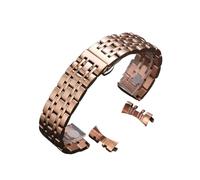 Cong Yi Stainless Steel Wacth Strap Compatible With Tissot Compatible With Citizen Compatible With Strap Watch Band 12/13/14/16/17/18/19/20/21/22/23/24 Mm WristBand(Rose Gold,21mm)