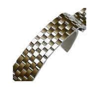 Cong Yi Stainless Steel Watchband Metal Watch Band Premium Solid Polished Bracelet Straps Curved End 24mm 23m 22mm 21mm 20mm 19mm 18mm(Silver,19mm)