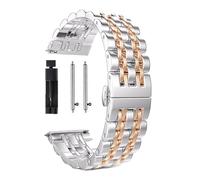 Cong Yi Stainless Steel Wristband Compatible With Galaxy Watch 3 LTE 41mm 45mm Strap Bracelet For Gear Sport/S2 S3 42mm 46mm 20mm 22mm Bands(Silver Gold,Galaxy Watch3 45mm)