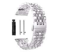 Cong Yi Stainless Steel Wristband Compatible With Galaxy Watch 3 LTE 41mm 45mm Strap Bracelet For Gear Sport/S2 S3 42mm 46mm 20mm 22mm Bands(Black gold,For Active)