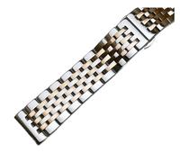 Cong Yi Watch Strap Bracelet 12mm 14mm 16mm 17mm 18mm 19mm 20mm 21mm 22mm 23mm 24mm Stainless Steel Metal Watch Band T41 Silver Gold(Silver rose gold,16mm)