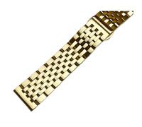 Cong Yi Watch Strap Bracelet 12mm 14mm 16mm 17mm 18mm 19mm 20mm 21mm 22mm 23mm 24mm Stainless Steel Metal Watch Band T41 Silver Gold(Gold,17mm)