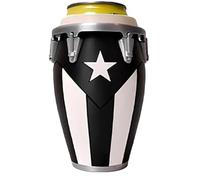 Conga Drum Can Holder - Novelty Beverage Sleeve for Party Drink Display | Resin Sculpted Percussion Style Base with Insulated Interior Cradle, Tabletop Bar Accessory for Soda Use 7.87x3.74x3.74 in