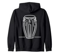 Conga Line Art Musician Zip Hoodie