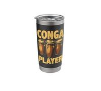 Conga Player Drummer Drum Musician Congas Instrument Stainless Steel Insulated Tumbler