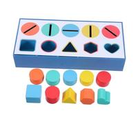 CONGARTENO 1 Box Wooden Color Shape Sorting Box for Montessori Educational with Vibrant for Color Recognition Logical Thinking Fine Motor Skills Development Learning Matching and Problem