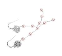 CONGARTENO 1 Pair Women Pearl Earrings French Style Bride Drop Dangle Stud Rhinestone Star Statement Earring For Wedding Bride Summer Beach Jewelry