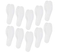 CONGARTENO 10 Pairs Breathable Disposable Insoles Lightweight Sweat-Absorbing Shoe Inserts for Summer Non-Slip Elastic Foot Protection Relieves Heel and Odour for Men Women Unisex
