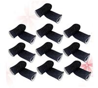 CONGARTENO 10 Pcs Anti-sweat Finger Sleeves for Phone Game, Elastic Breathable Screen Touch Finger Cover Oil-proof Non-slip White Edge, Gaming Accessory for Mobile Use
