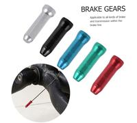 CONGARTENO 100pcs Bike Brake Cable Caps End Caps for Brake and Derailleur Inner Wire Wine Red Black Silver Blue Green Replacement for Bikes Accessories