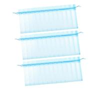 CONGARTENO 100pcs Blue Drawstring Jewelry gift for for for for for for Bags Small Organza Mesh Pouches for Wedding Shower Birthday Party Favor and Baptism Storage