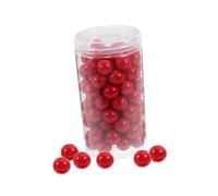 CONGARTENO 100pcs Colored Solid Plastic Counting Balls for Math Learning and Probability Teaching Educational for Elementary Students with Portable Storage Box