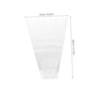 CONGARTENO 100Pcs Flower Wrapping Paper Decorative Flower Packing Bag Printed Stripes Pattern Random Design for Valentine'S Day Festival Wrapping Supplies