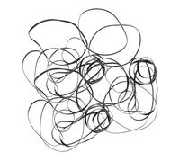 CONGARTENO 100pcs Replacement Rubber Belts for Cassette Recorder Dvd Player Turntable Mixed Flat Drive Bands for Tape Machine Maintenance Rubber Belts for Recorder Vcr Repair