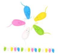 CONGARTENO 100pcs Tooth Storage Box Colorful Mouse Design Tooth Organizer Case Keepsake Holder for Boys Record Growth Moments Portable Safe Smooth Surface