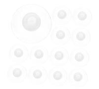 CONGARTENO 100pcs Transparent Suction Cups PVC Strong Suction Pads Without Hook for Smooth Surfaces Glass Doors Bathroom Kitchen Fish Tank