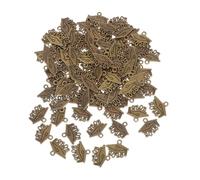CONGARTENO 100pcs Zinc Alloy Graduation Cap Charms Mini Tassel Pendants for DIY Jewelry Making Necklace Bracelet Keychain Craft Supplies and Stylish