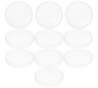CONGARTENO 10pcs 100mm Plastic Petri Dishes with Lids for Laboratory Bacterial Culture Cell Culture Plates for Science Experiments and Plant Cultivation Laboratory Plastic Dishes for School
