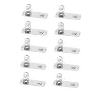 CONGARTENO 10PCS Aa Battery Spring Contact Plates Replacement Metal Connectors for Remote Control Battery Compartments Easy Install Reliable Power