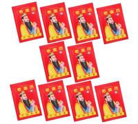 CONGARTENO 10pcs Chinese Zodiac Calendar with Solar Terms Tearable Daily Lunar Year Planner for Home Office School Traditional Cultural Almanac Featuring Horse Year Agricultural Markings