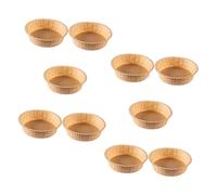 CONGARTENO 10pcs Disposable Paper Baking Pans Nonstick Cake Pan Wraps for Air Fryer Microwave Baking and Serving Easy Cleanup Bakeware for Cakes Bread Pies and More