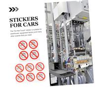CONGARTENO 10pcs Do Not Touch Safety Warning Sign Stickers Adhesive No Touch Decals for Equipment Factories and Construction Sites Easy to Apply Warning Labels for Accident Prevention