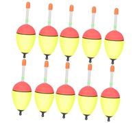 CONGARTENO 10Pcs EVA Foam Fishing Floats High Buoyancy Bobbers with Unique Shape for Sea and Freshwater Fishing Supplies Sensitive Night Glow Indicators for Various