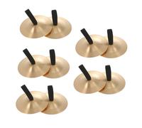 CONGARTENO 10pcs Finger Cymbals Small Copper Cymbals for Children Musical Instrument Safe to Use Cultivate Musical Literacy for Music Education