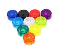 CONGARTENO 10pcs Guitar Footswitch Toppers Foot Nail Caps Plastic Protector for Electric Effect Pedals Easy Installation Enhanced Comfort Versatile Accessory for Musicians