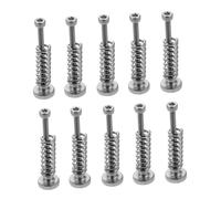 CONGARTENO 10pcs Hot Bed Leveling Spring Kit for Printer Platform with Screws Silver Nickel-plated Nuts Manual Stable Build Plate Components