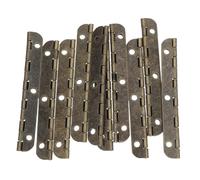 CONGARTENO 10pcs Iron Cabinet Drawer Hinges for Wooden Boxes Small Box Hinges Set with High Strength Metal Stability and Easy Installation in Family Settings