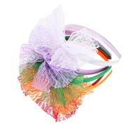 CONGARTENO 10pcs Lace Bow Headbands for Teens Fashionable Cosplay Party Accessories Plastic and Lace Material Eye-catching Headdress