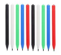 CONGARTENO 10pcs Lcd Writing Board Stylus Pens Multipack for Boys and Girls with Plastic Painting Pens in Black, Red, Blue, Green, and White for Electronic Drawing Tablets and Doodle Boards
