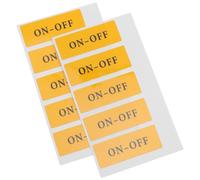 CONGARTENO 10pcs On Off Power Switch Label Stickers Self-Adhesive Light Switch Decals for Home Appliance Office Equipment with On Off Symbols and Warning Signs