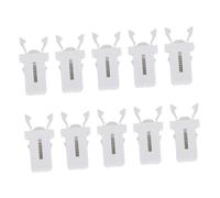 CONGARTENO 10pcs Plastic Trash Can Locks Push Type Buckle Replacement Buckles for Kitchen Waste Bin Lid Latch and Easy to Install Trash Can Supplies