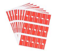 CONGARTENO 10Pcs Red Self Adhesive Identification Tags for Cable Labeling Tear Resistant Stickers for Network Office Home and School Projects Multicolor Cable Markers for Easy Wire